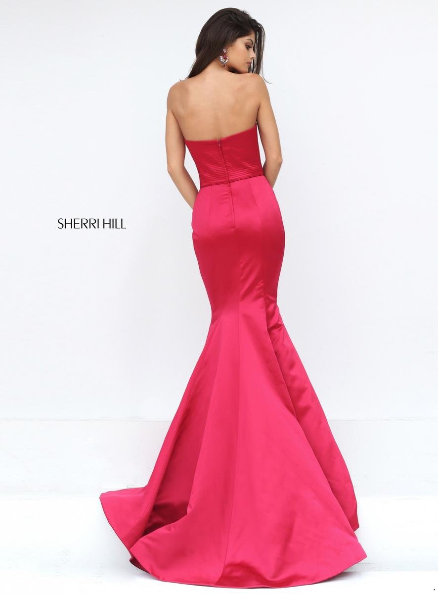 Sherri Hill 50543 Dark Fuchsia Prom Dress