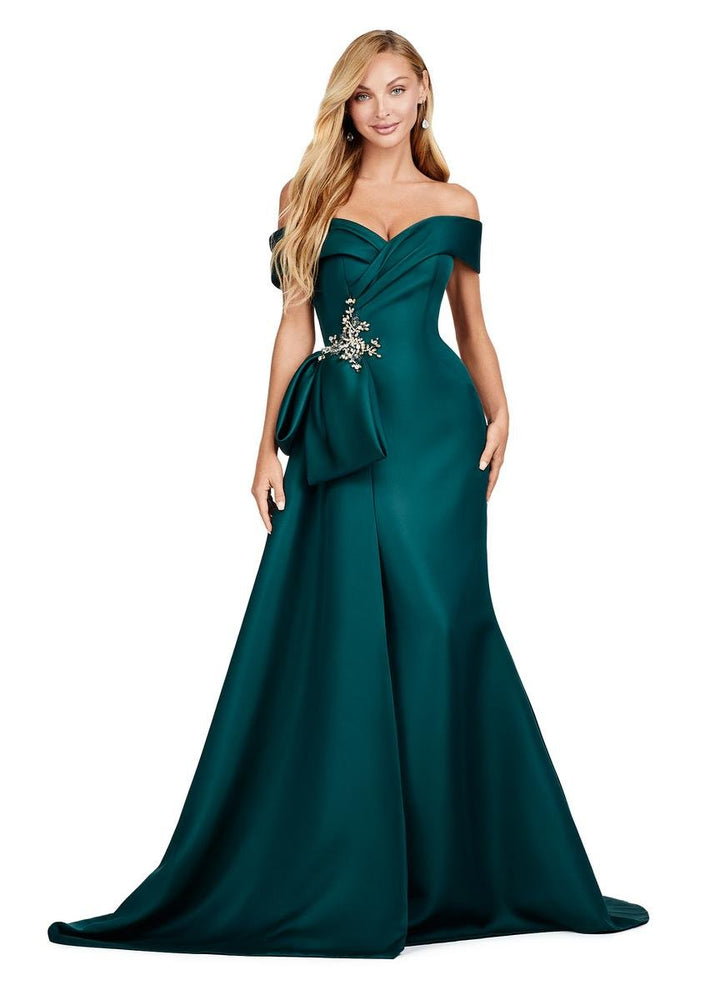 Ashley Lauren 11425 Deep Green Prom Dress