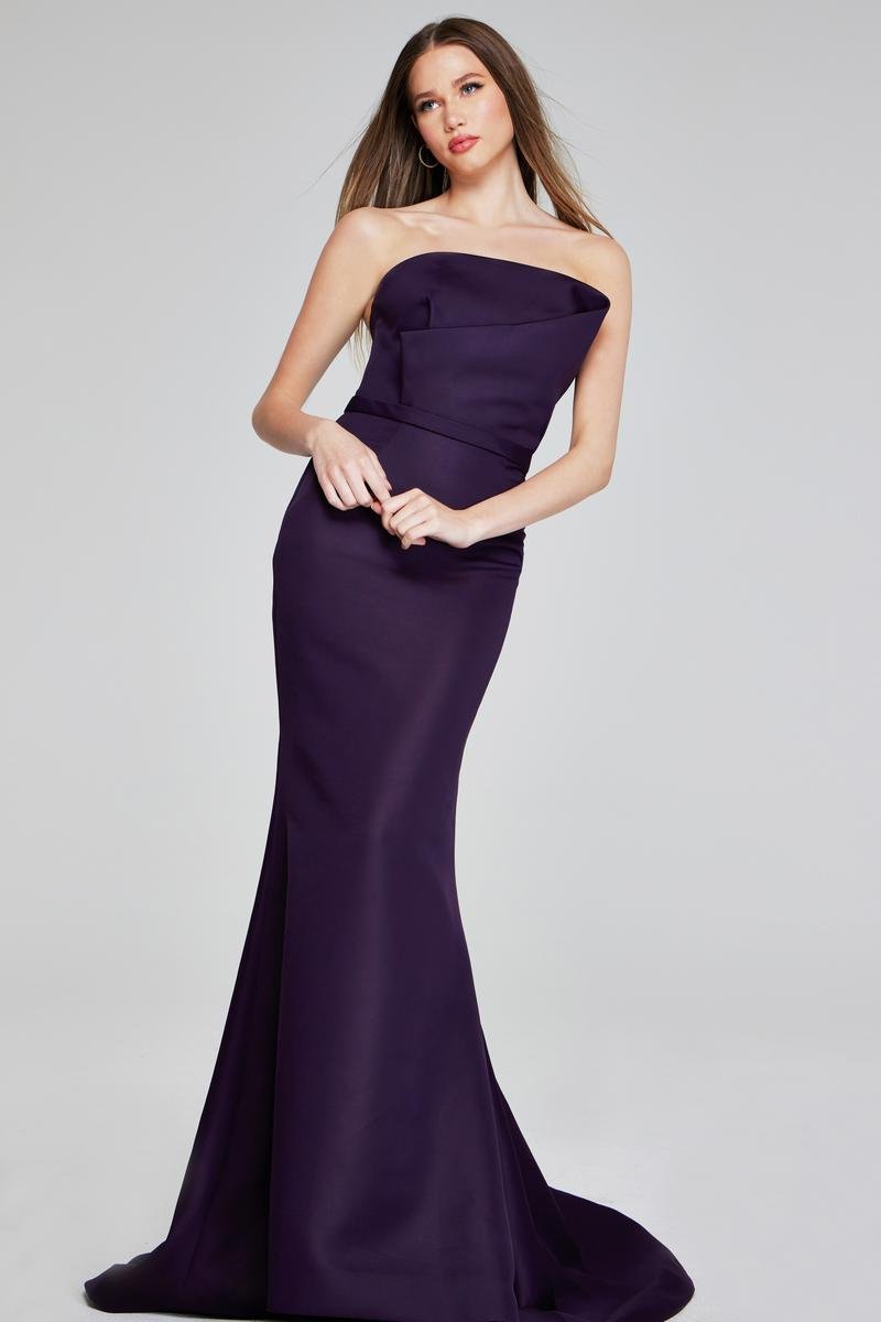 Jovani 40598 — Eggplant