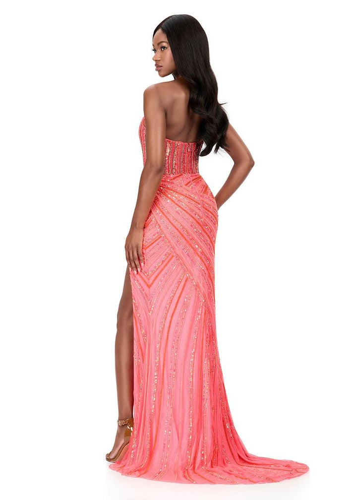 Ashley Lauren 12150 Electric Pink Prom Dress
