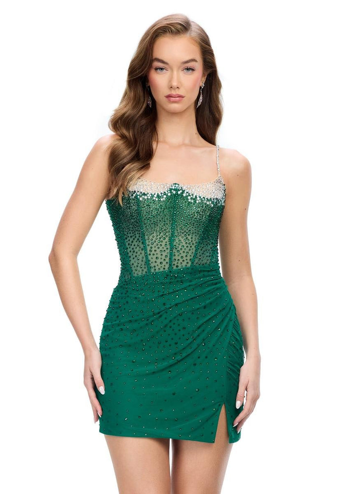 Ashley Lauren 4690 Emerald Prom Dress