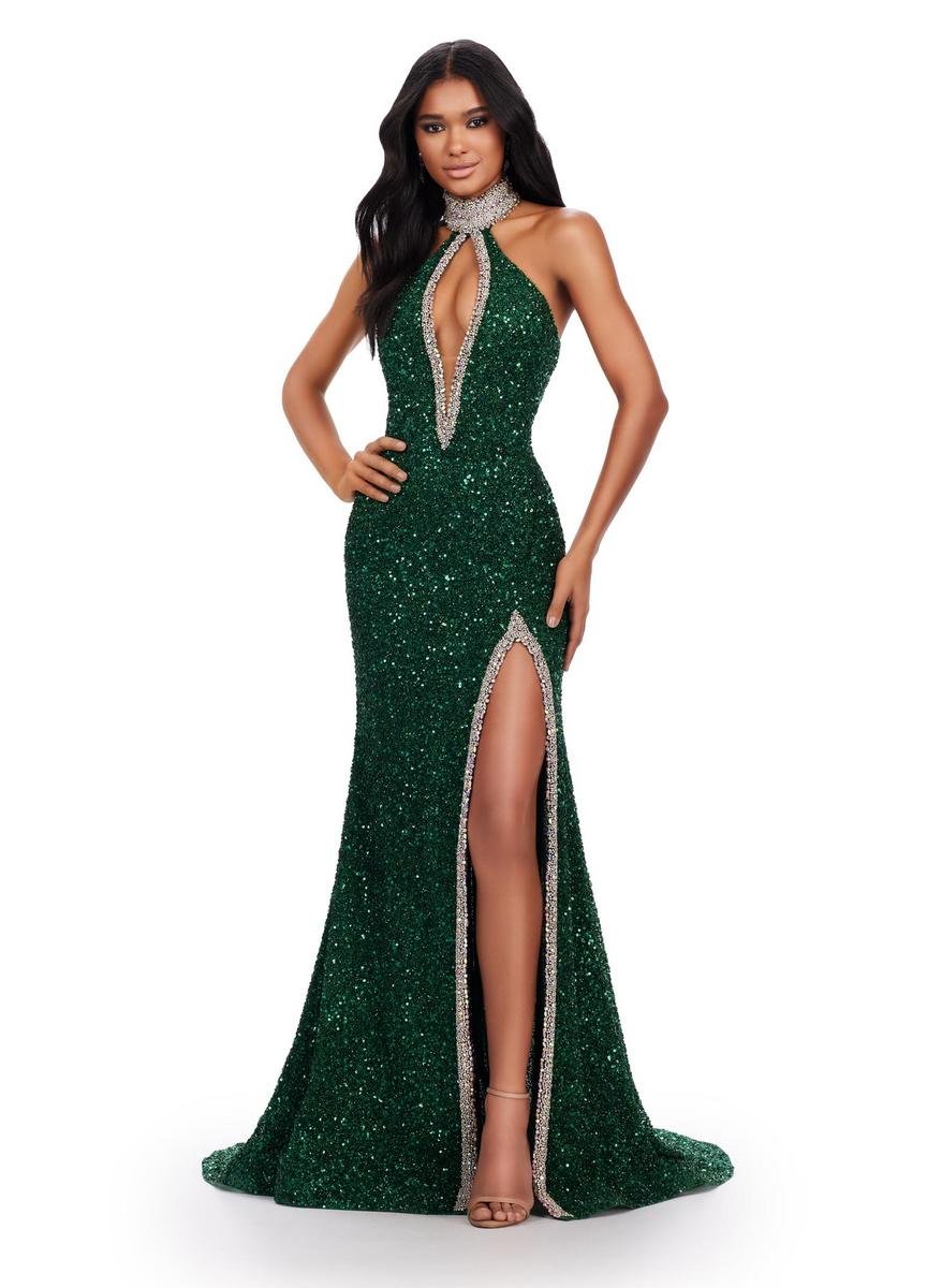 Ashley Lauren 11634 Emerald Prom Dress