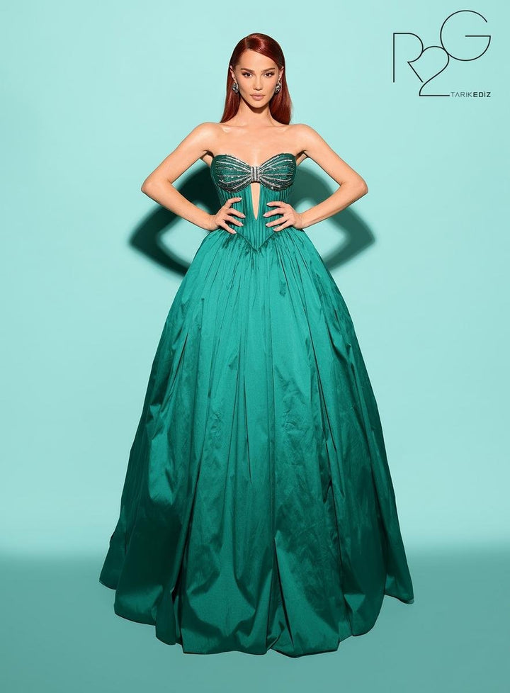 Tarik Ediz 53042 Emerald Prom Dress