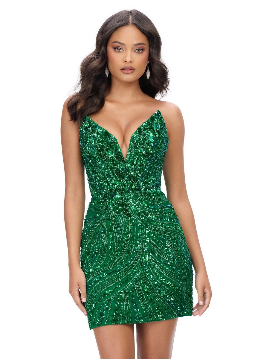 Ashley Lauren 4500 Emerald Prom Dress
