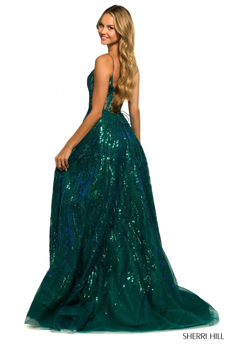 Sherri Hill 55521 — Emerald