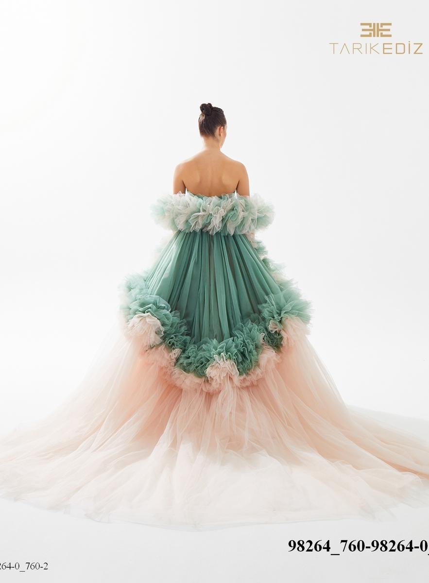 Tarik Ediz 98264-O — English Green/Ice Pink