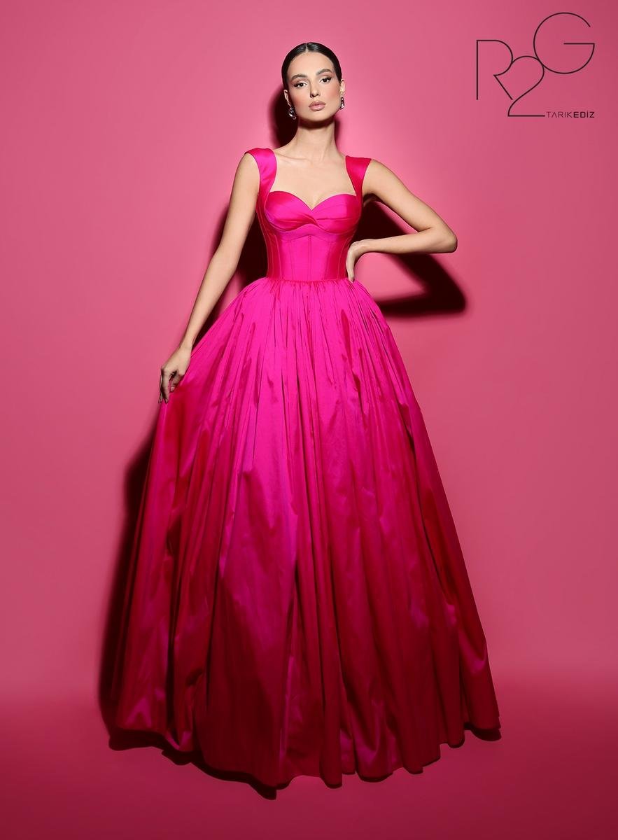 Tarik Ediz 53043 Fuchsia Prom Dress
