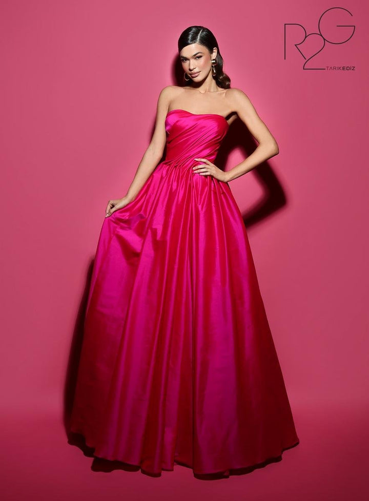 Tarik Ediz 53011 Fuchsia Prom Dress