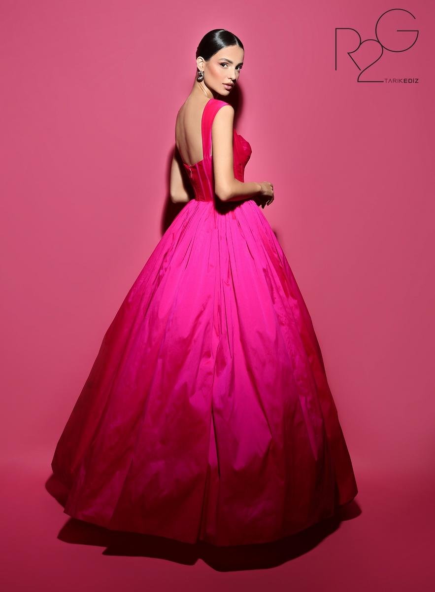 Tarik Ediz 53043 Fuchsia Prom Dress