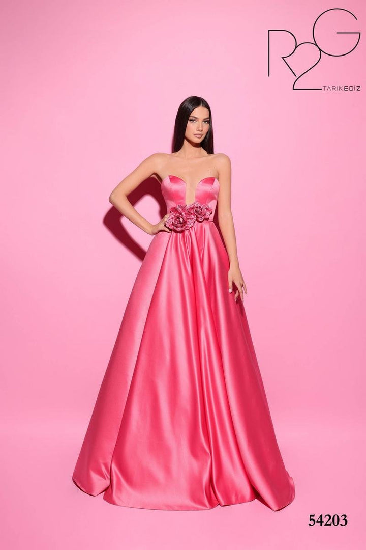 Tarik Ediz 54203 Fuchsia Prom Dress