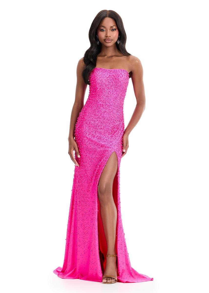 Ashley Lauren 11856 Fuchsia Prom Dress