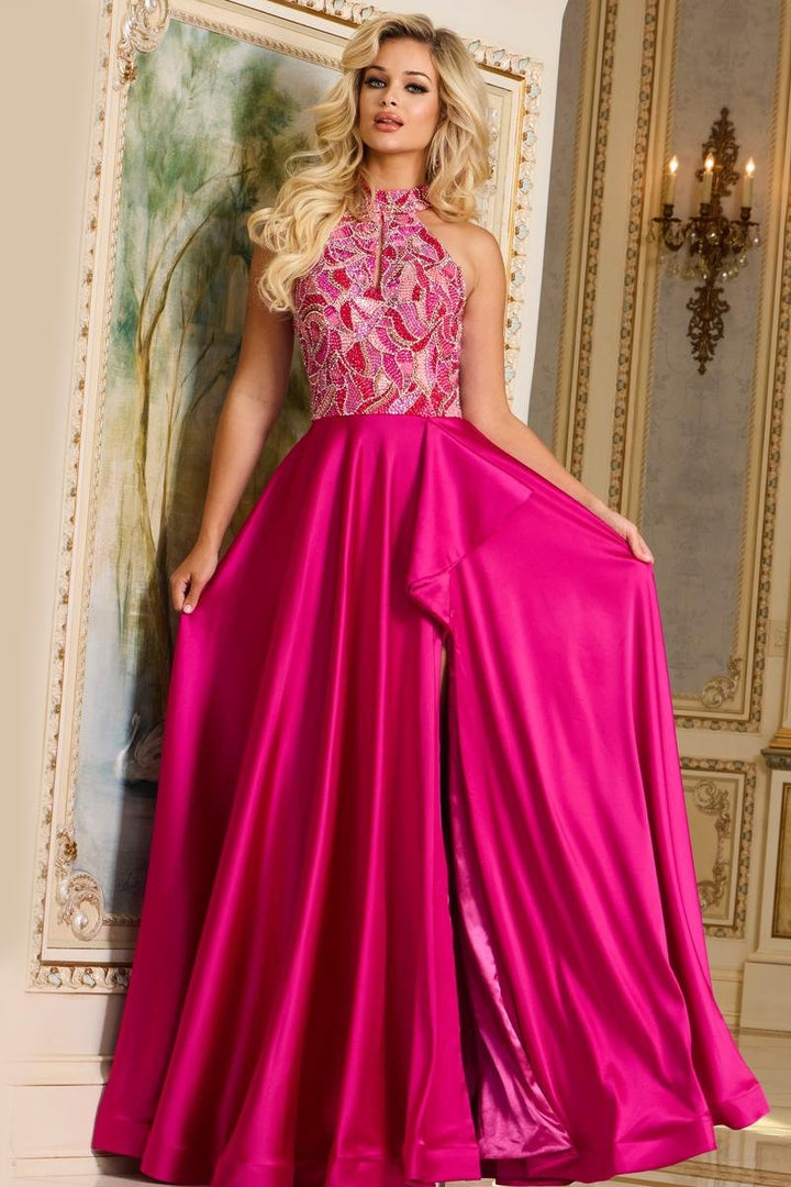 Jovani 41186 Fuchsia Prom Dress