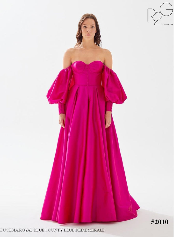 Tarik Ediz 52010 Fuchsia Prom Dress