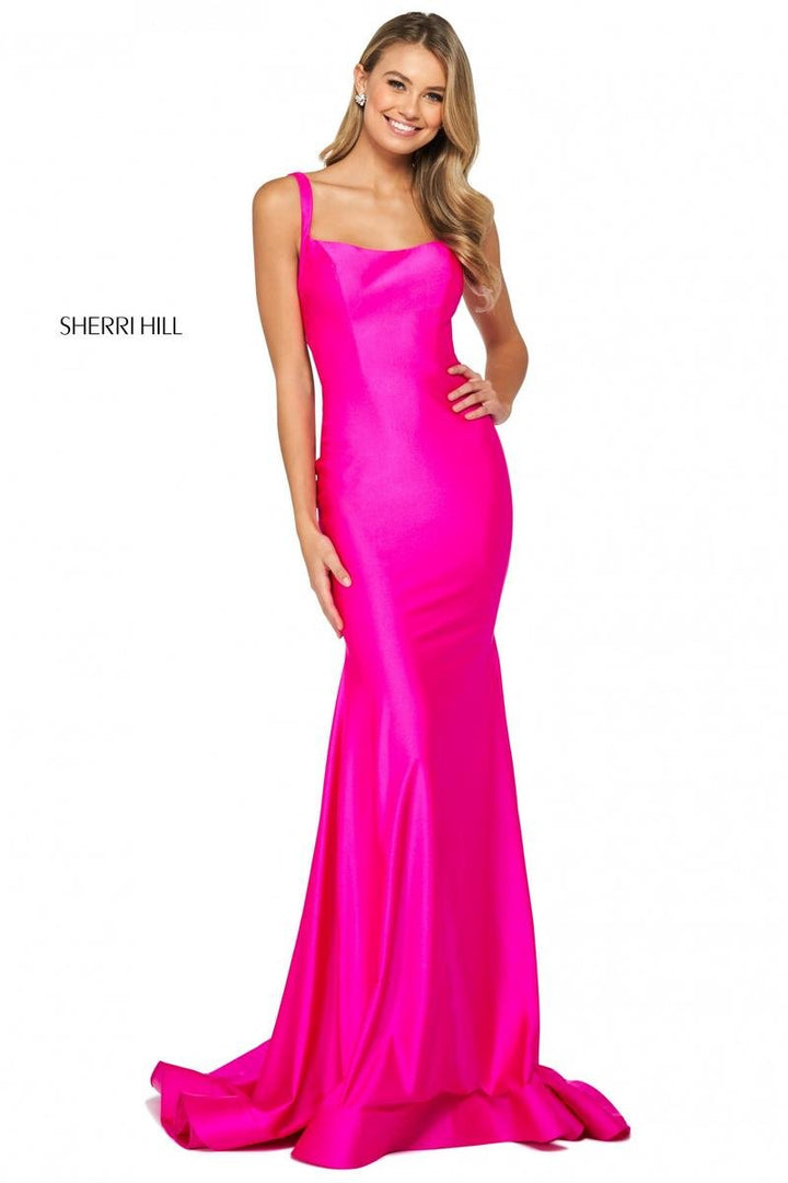 Sherri Hill 53906 Fuchsia Prom Dress