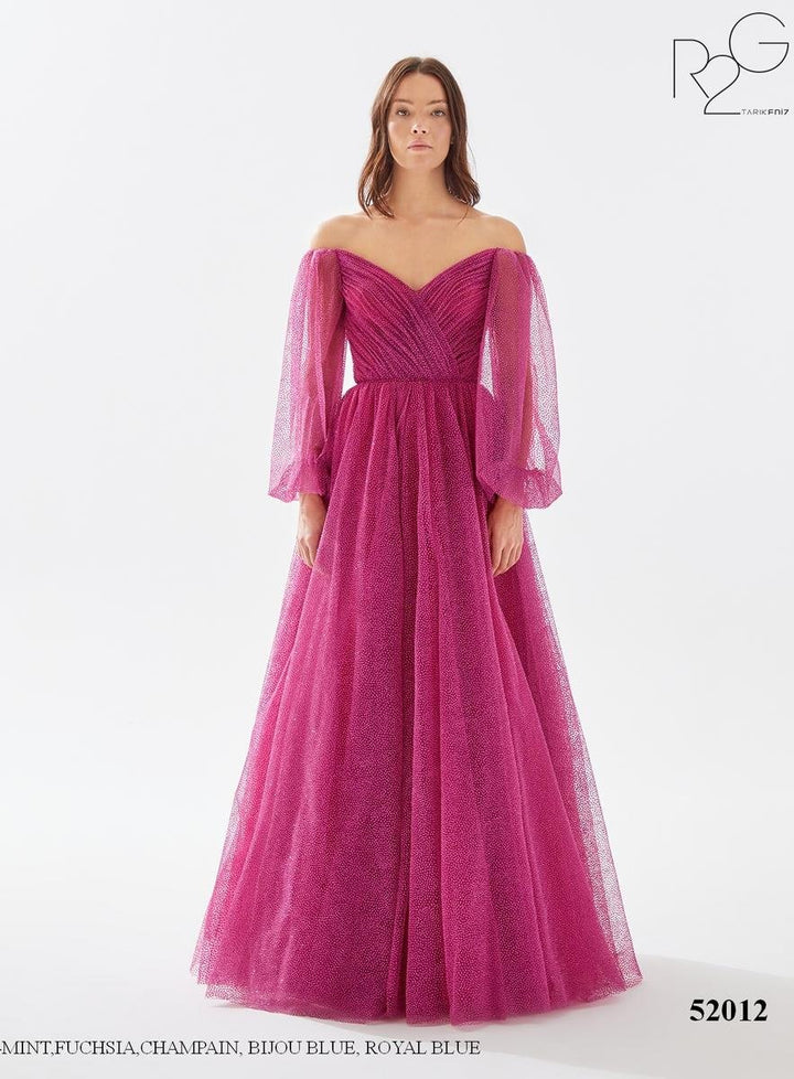 Tarik Ediz 52012 Fuchsia Prom Dress