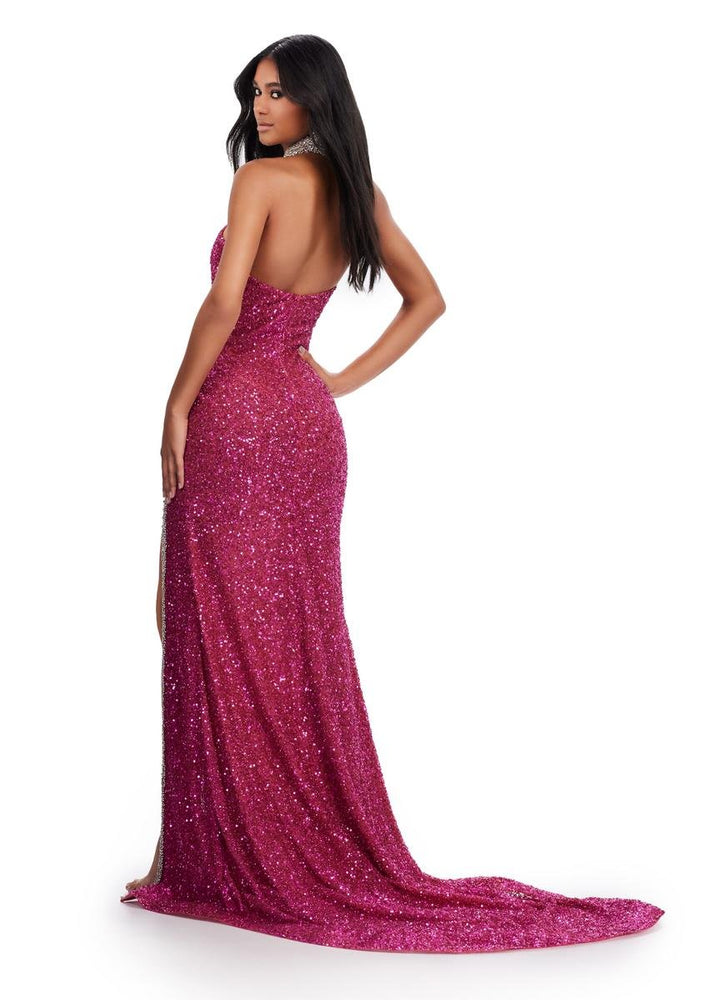 Ashley Lauren 11634 Fuchsia Prom Dress