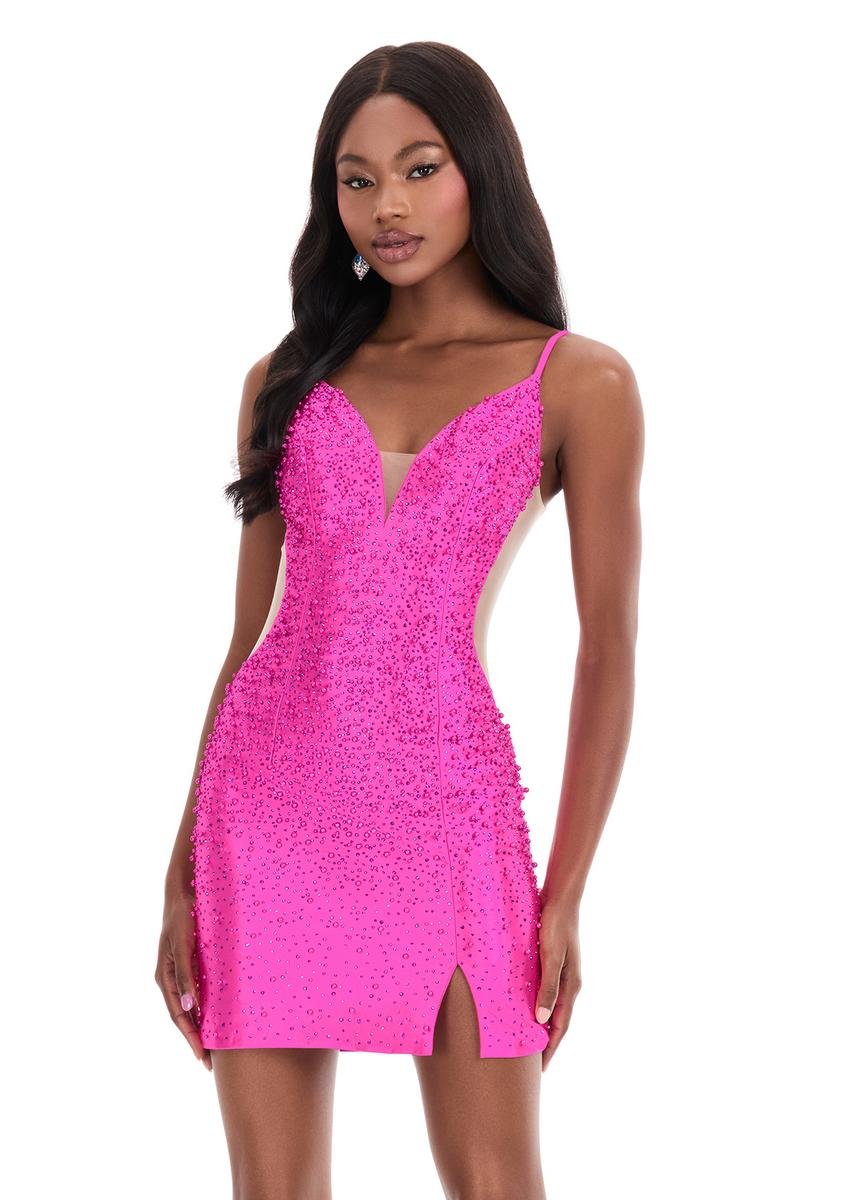 Ashley Lauren 4926 Fuchsia Prom Dress