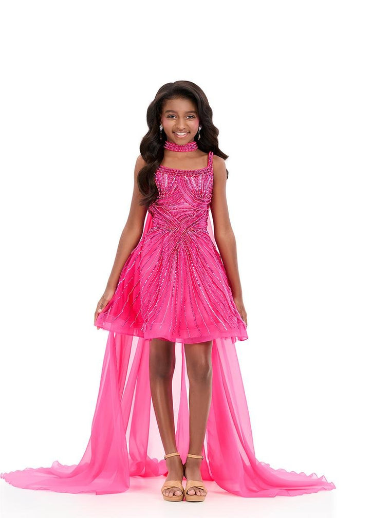 Ashley Lauren 8365 Fuchsia Prom Dress
