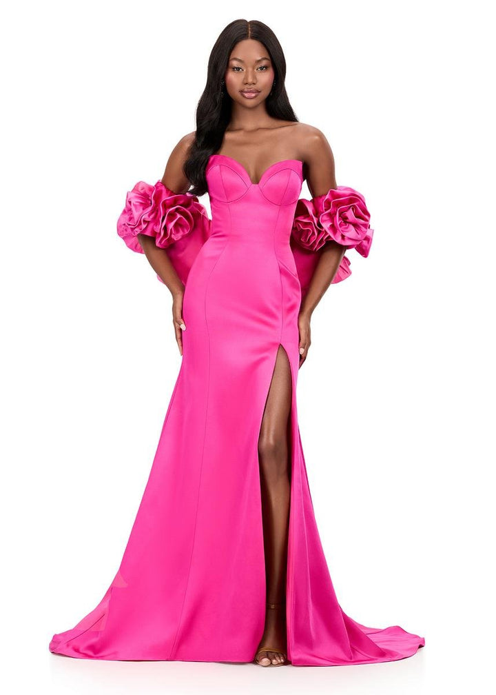 Ashley Lauren 12185 Fuchsia Prom Dress