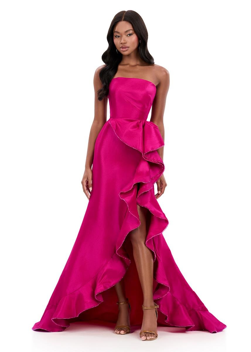 Ashley Lauren 12309 Fuchsia Prom Dress