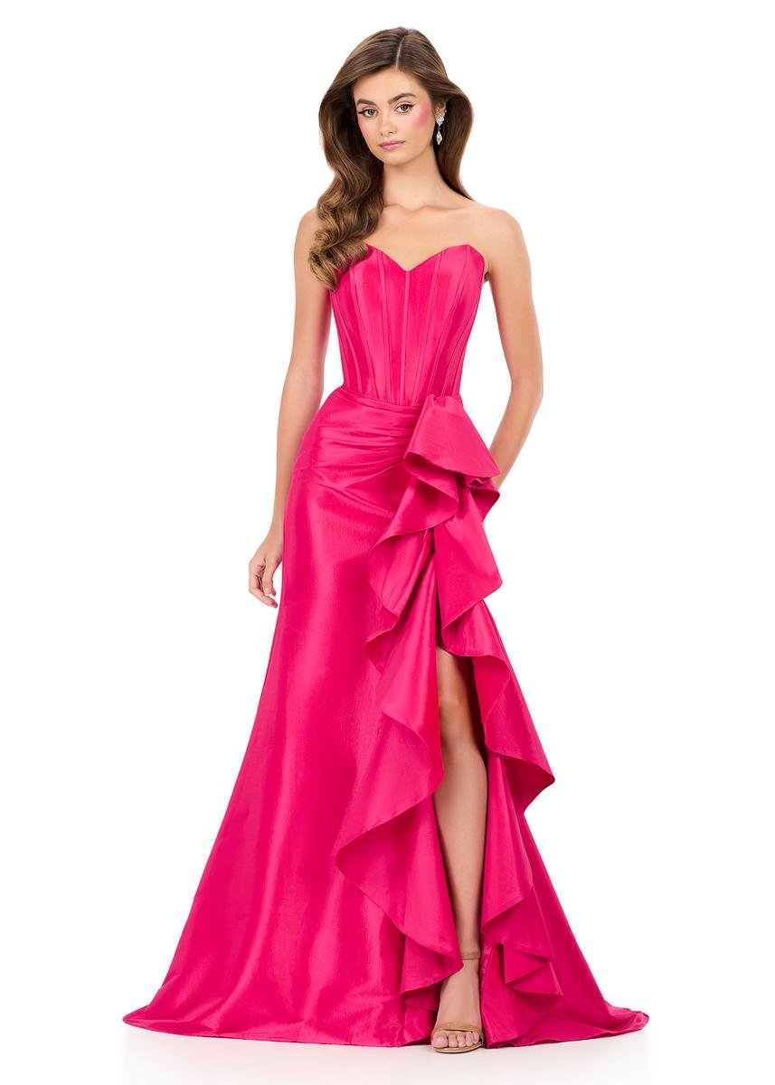 Ashley Lauren 12287 Fuchsia Prom Dress