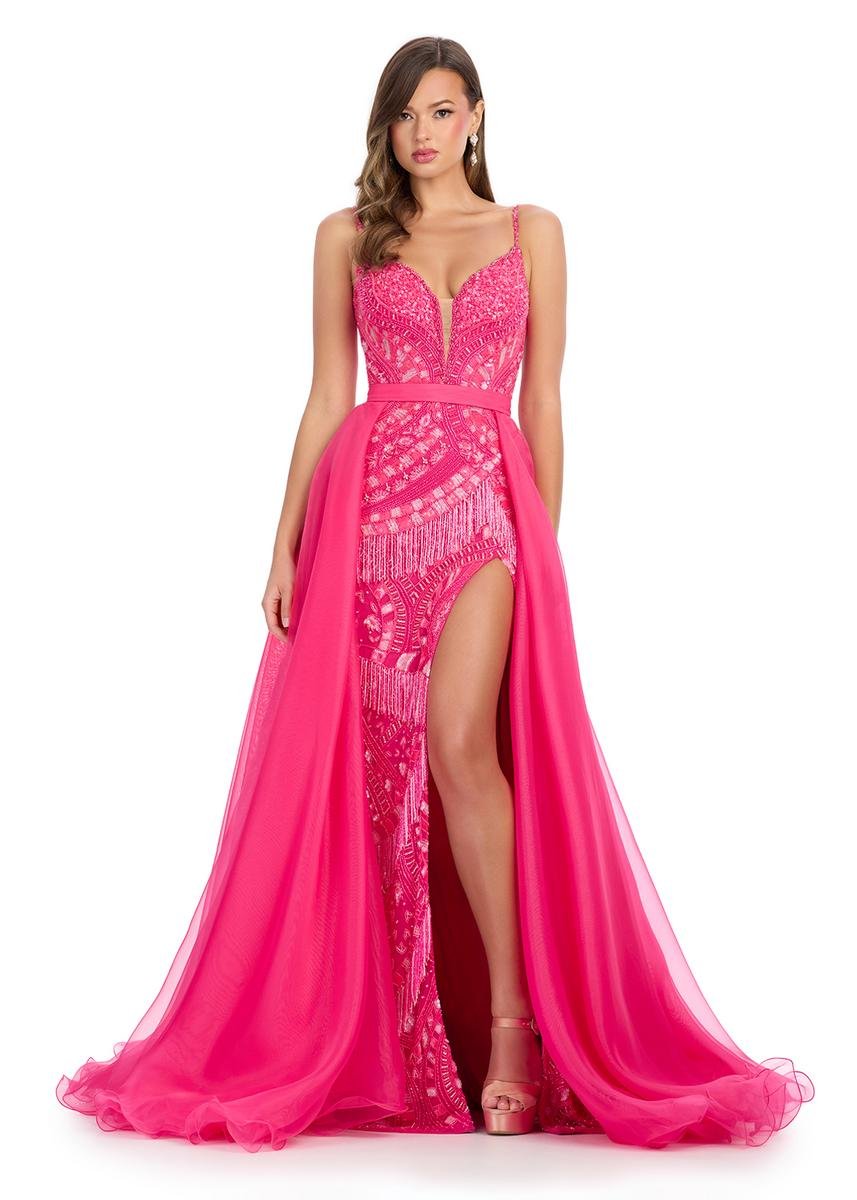 Ashley Lauren 1740 Fuchsia Prom Dress