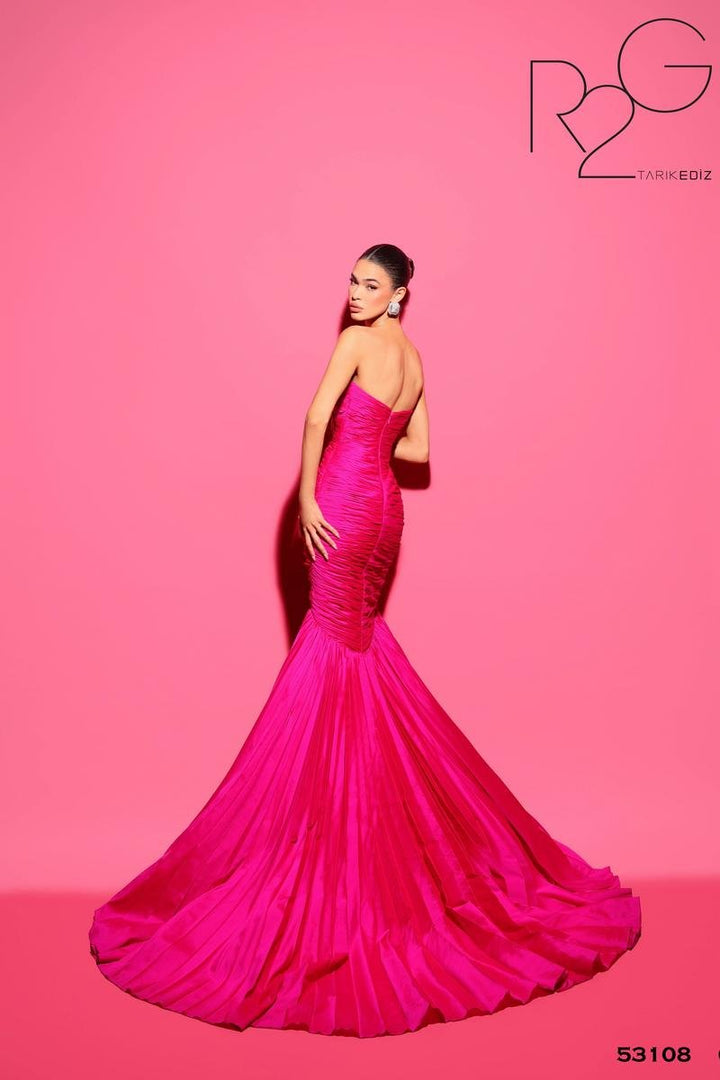 Tarik Ediz 53108 Fuchsia Prom Dress