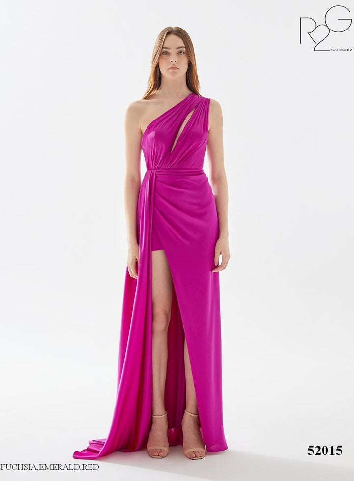 Tarik Ediz 52015 Fuchsia Prom Dress