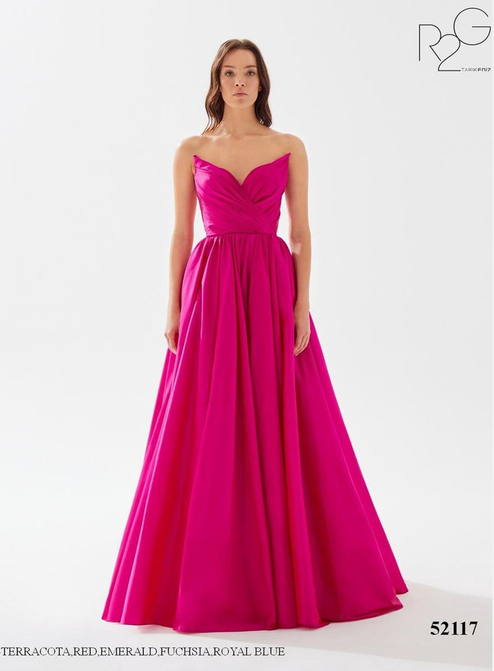 Tarik Ediz 52117 Fuchsia Prom Dress
