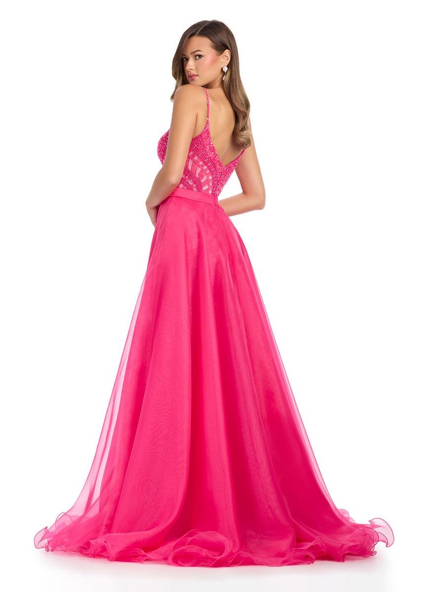 Ashley Lauren 1740 Fuchsia Prom Dress