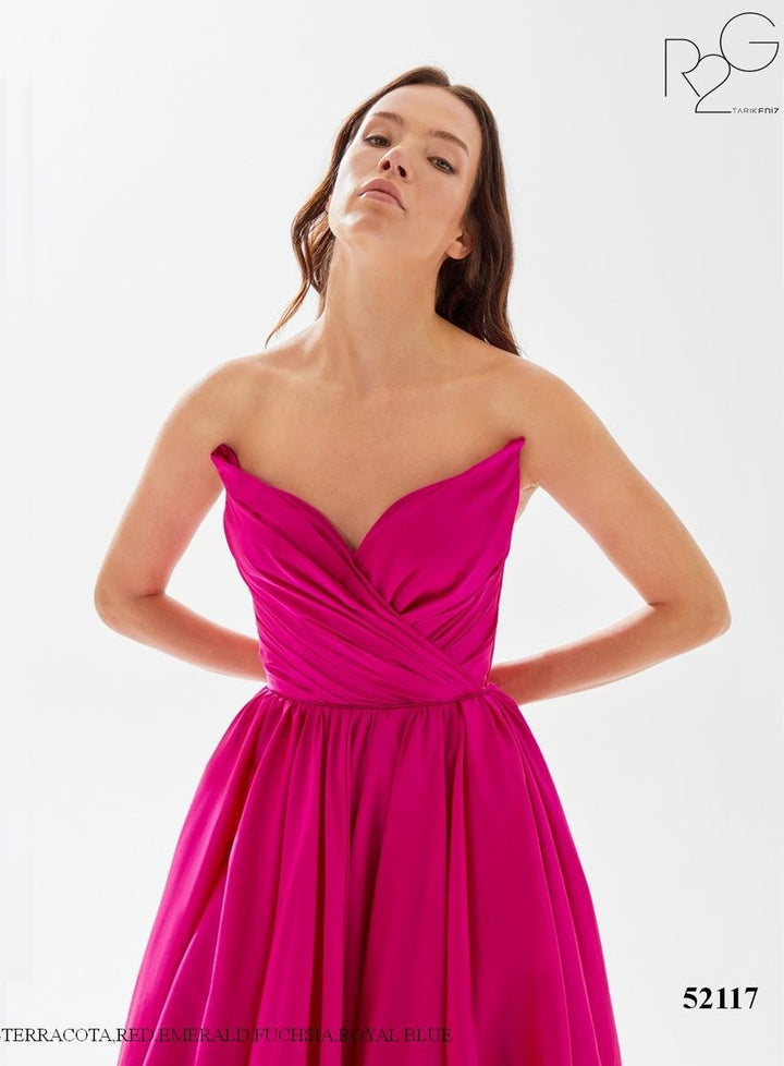 Tarik Ediz 52117 Fuchsia Prom Dress