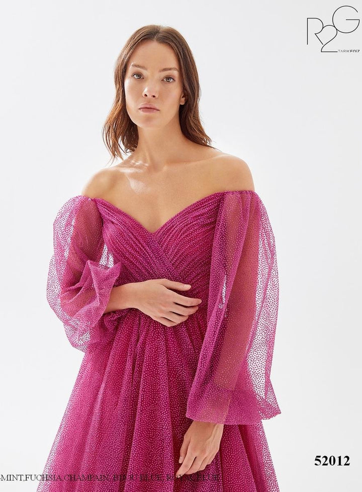 Tarik Ediz 52012 Fuchsia Prom Dress