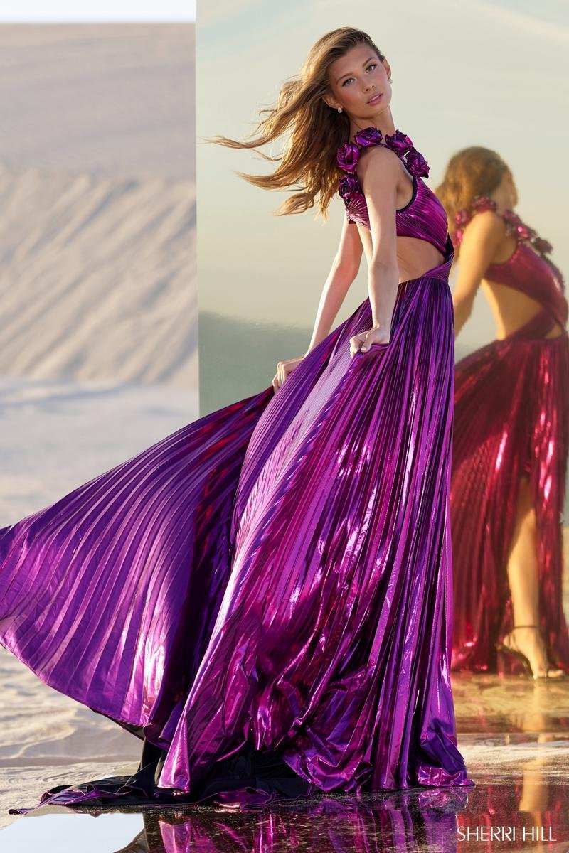 Sherri Hill 56827 Fuchsia Prom Dress