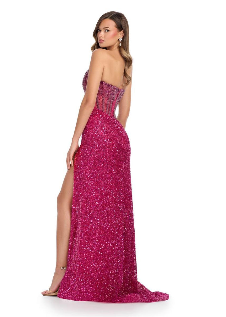 Ashley Lauren 11830 Fuchsia Prom Dress