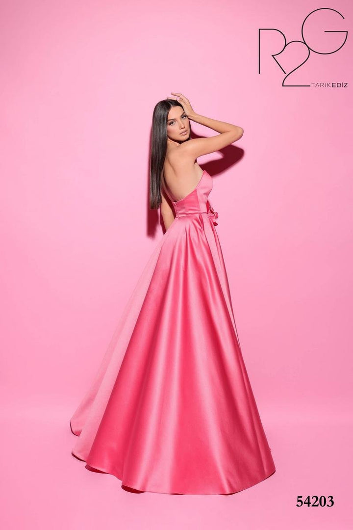 Tarik Ediz 54203 Fuchsia Prom Dress