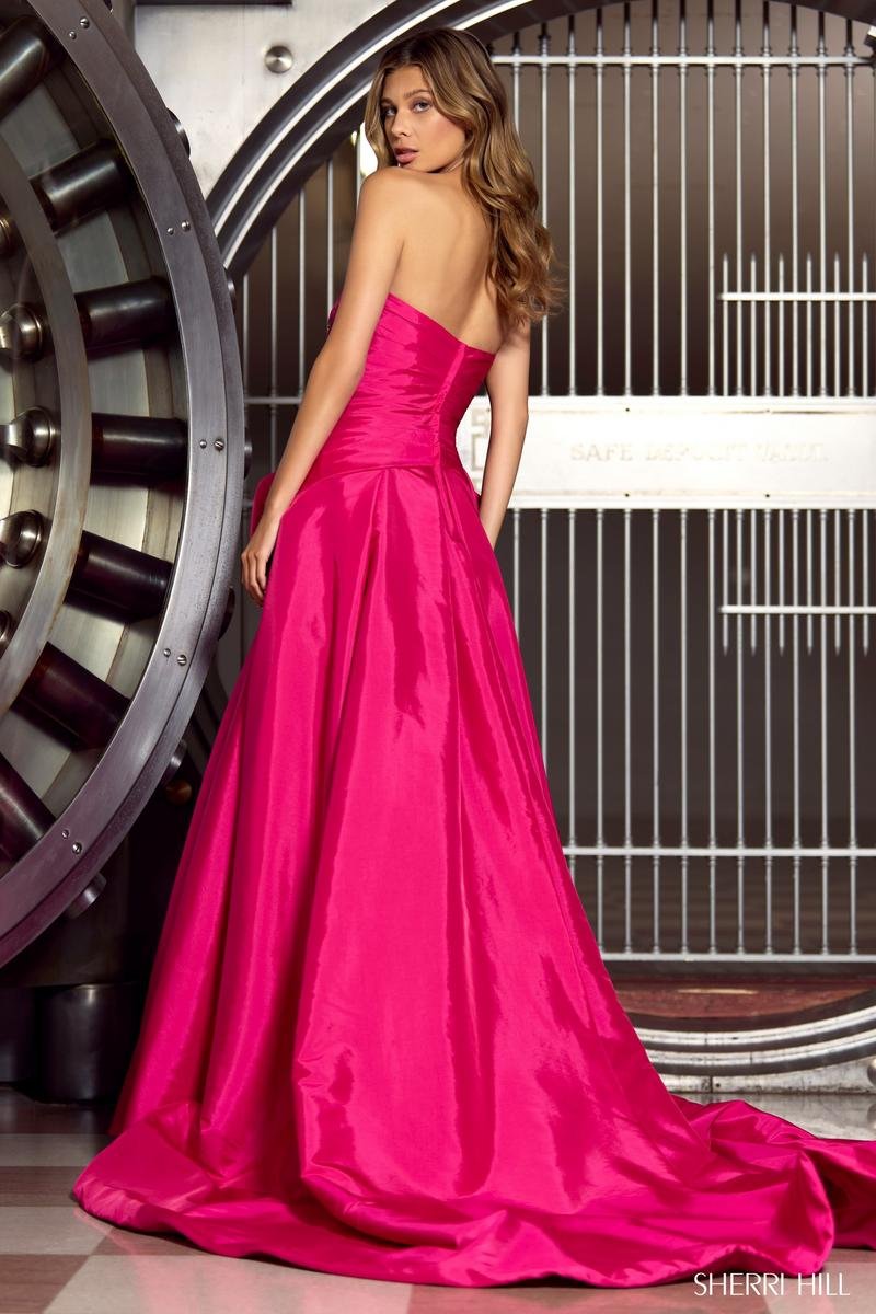Sherri Hill 55214 Fuchsia Prom Dress