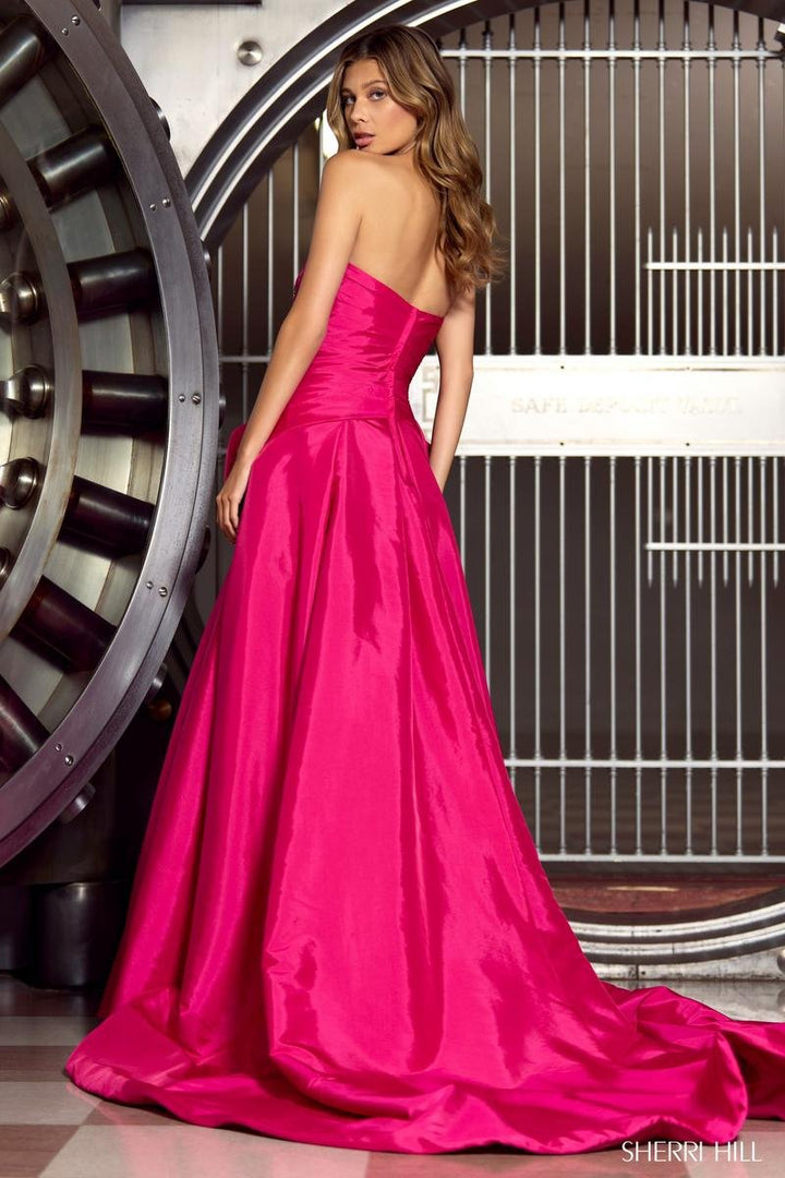 Sherri Hill 55214 Fuchsia Prom Dress