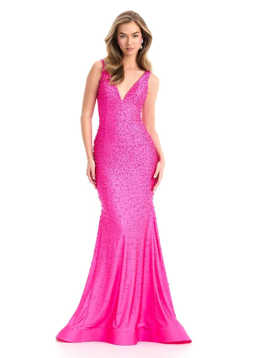 Ashley Lauren 12030 Fuchsia Prom Dress