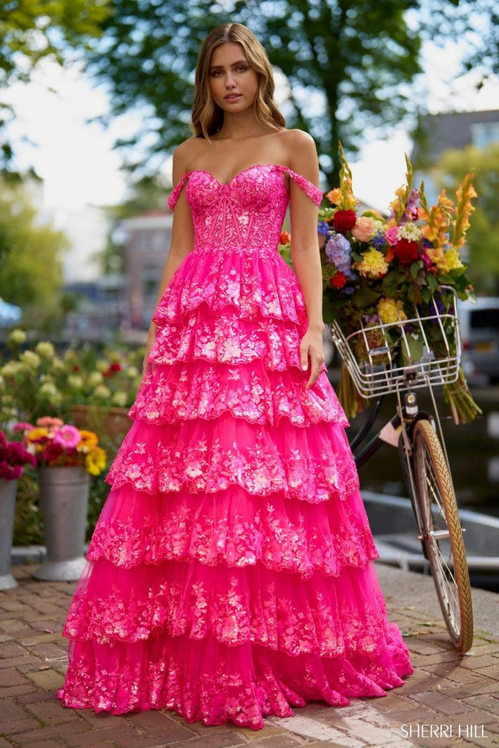 Sherri Hill 56196 — Fuchsia