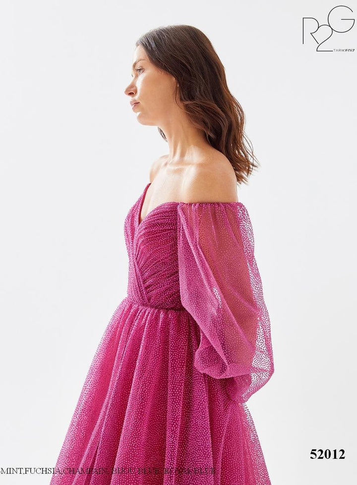 Tarik Ediz 52012 Fuchsia Prom Dress