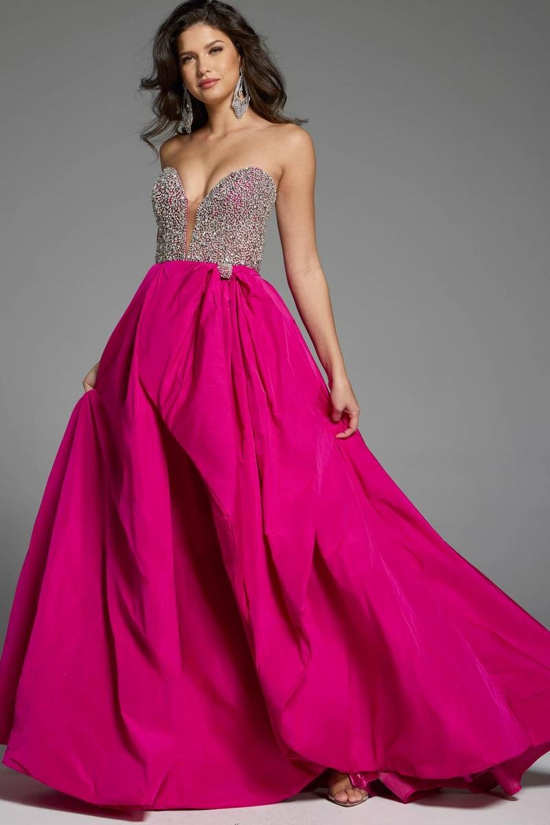 Jovani 41141 Fuchsia Prom Dress