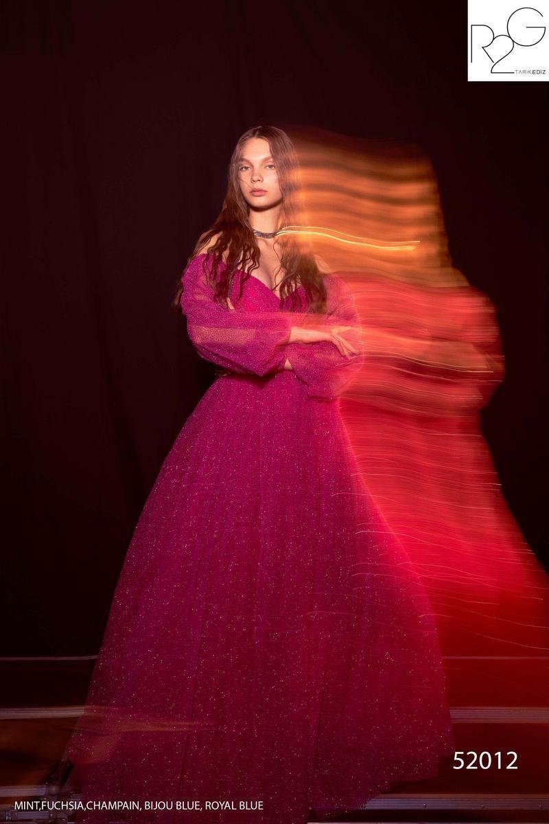 Tarik Ediz 52012 Fuchsia Prom Dress
