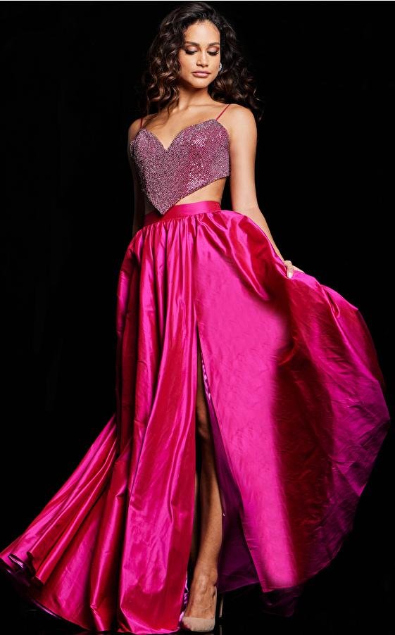 Jovani 37045 — Fuchsia
