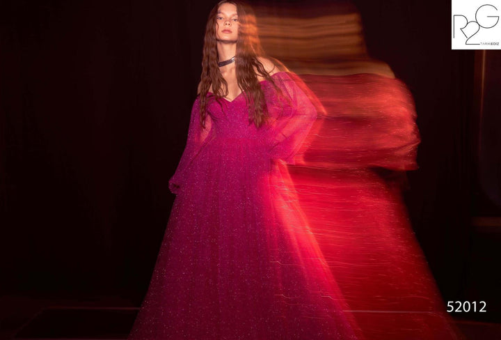 Tarik Ediz 52012 Fuchsia Prom Dress