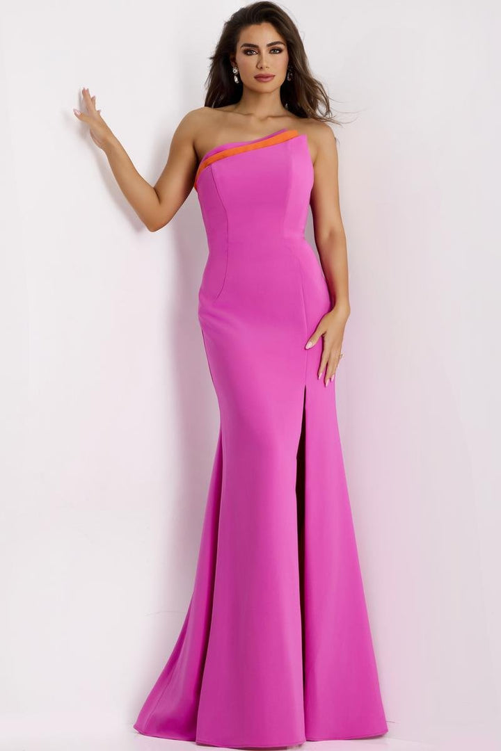 Jovani 44267 Fuchsia Orange Prom Dress