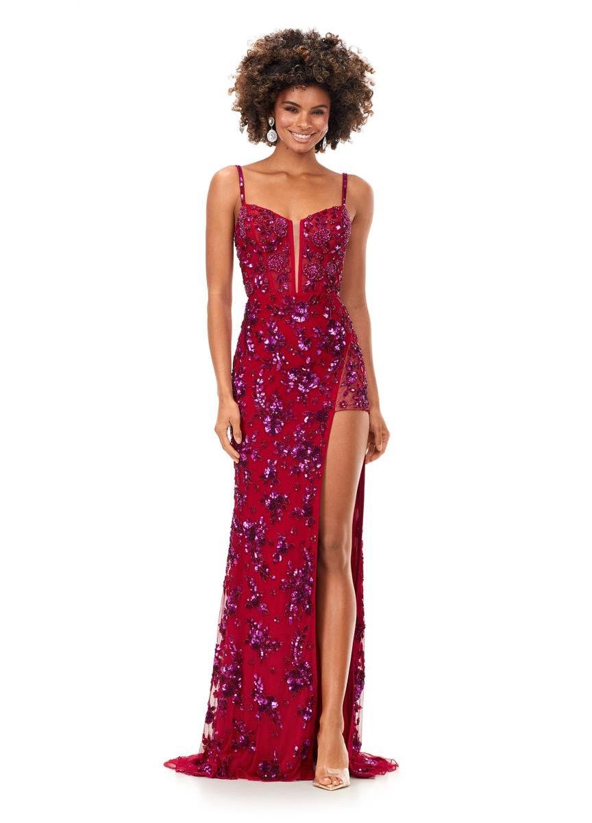 Ashley Lauren 11360 — Fuchsia/Red