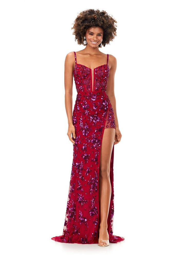 Ashley Lauren 11360 — Fuchsia/Red
