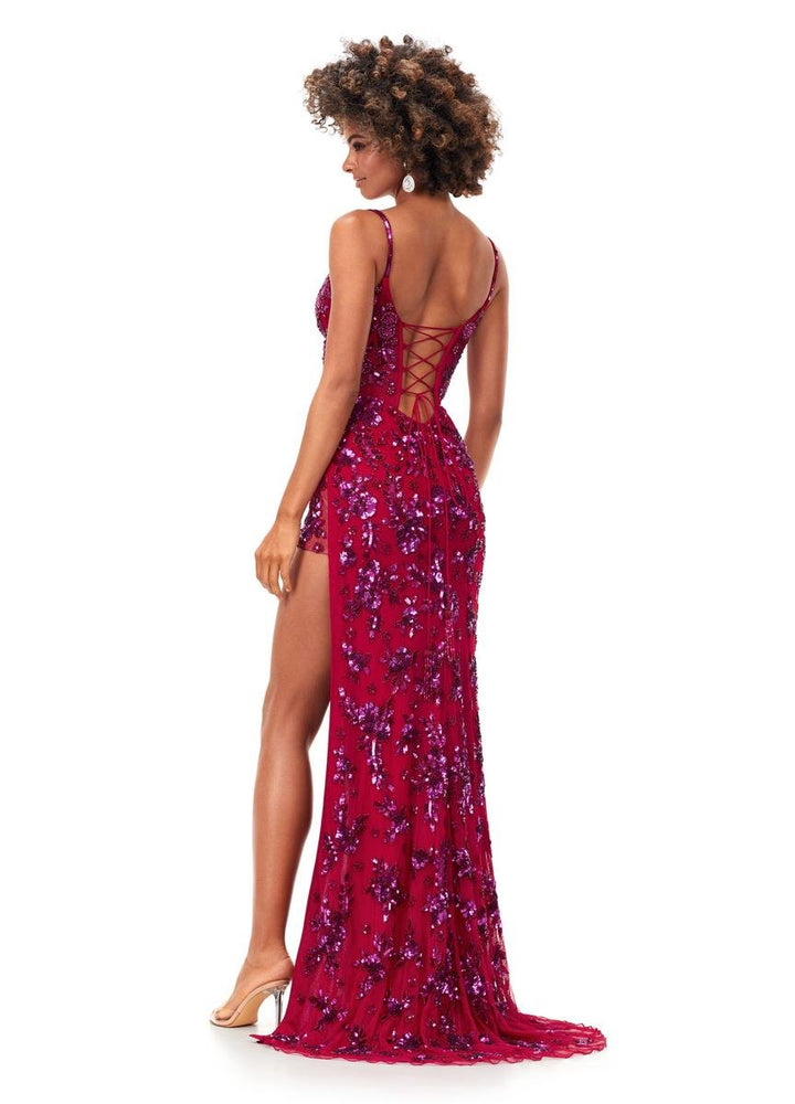 Ashley Lauren 11360 — Fuchsia/Red
