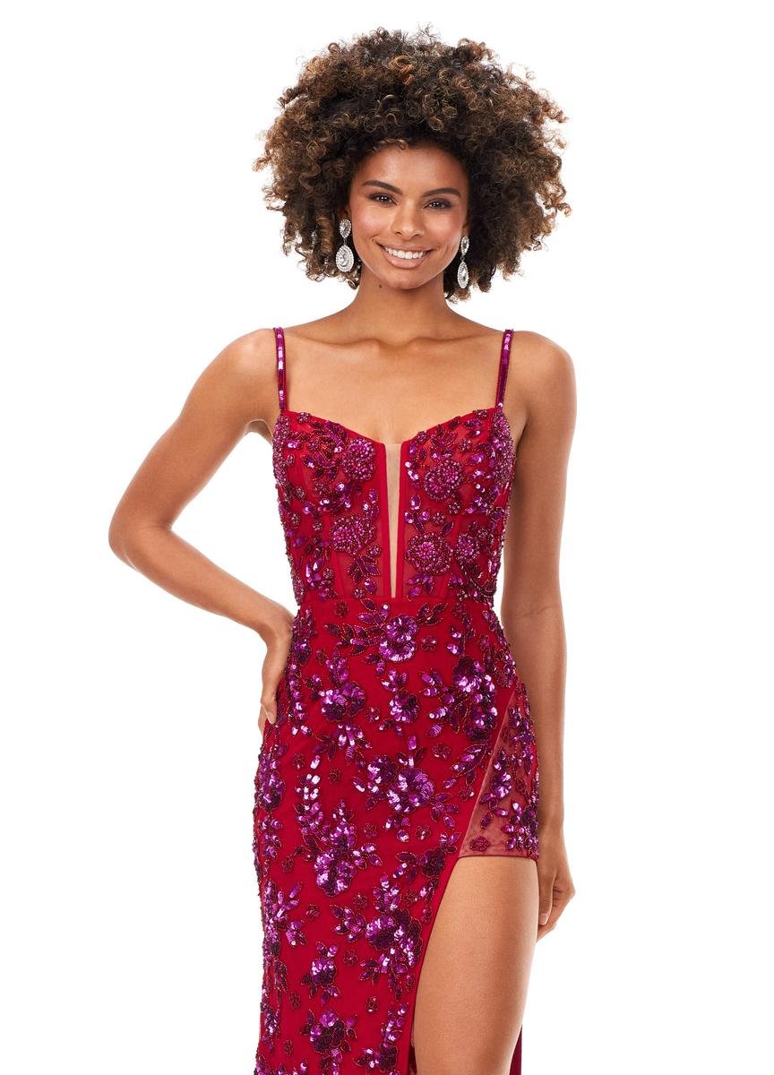 Ashley Lauren 11360 — Fuchsia/Red