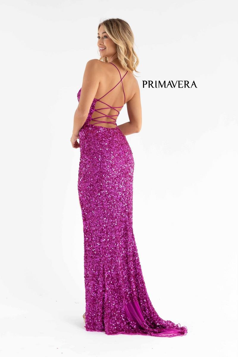 Primavera Couture 3791 Fuchsia Prom Dress